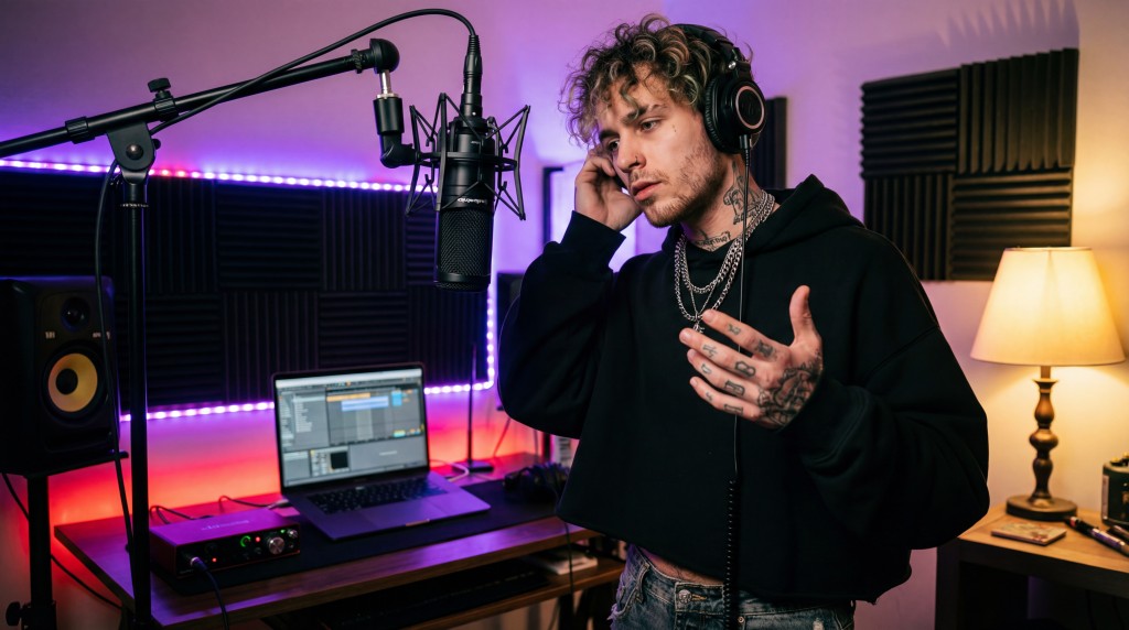 Best microphone for rap vocals setup in a home studio used by an independent rapper
