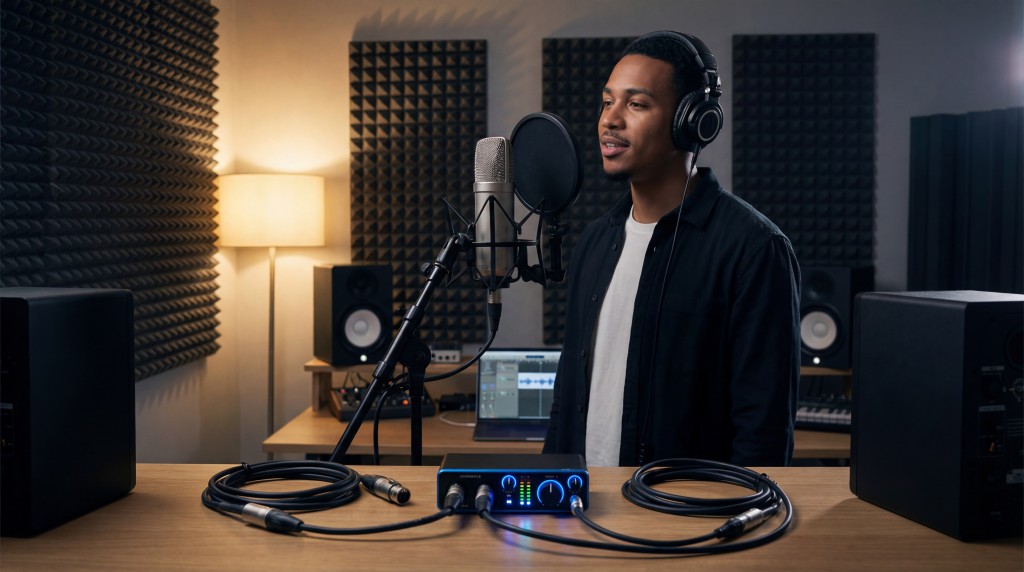 USB vs XLR Microphones for Rap Vocals: An Honest Guide for Independent Rappers 6 USB vs XLR microphones for rap vocals in a home studio setup for independent rappers